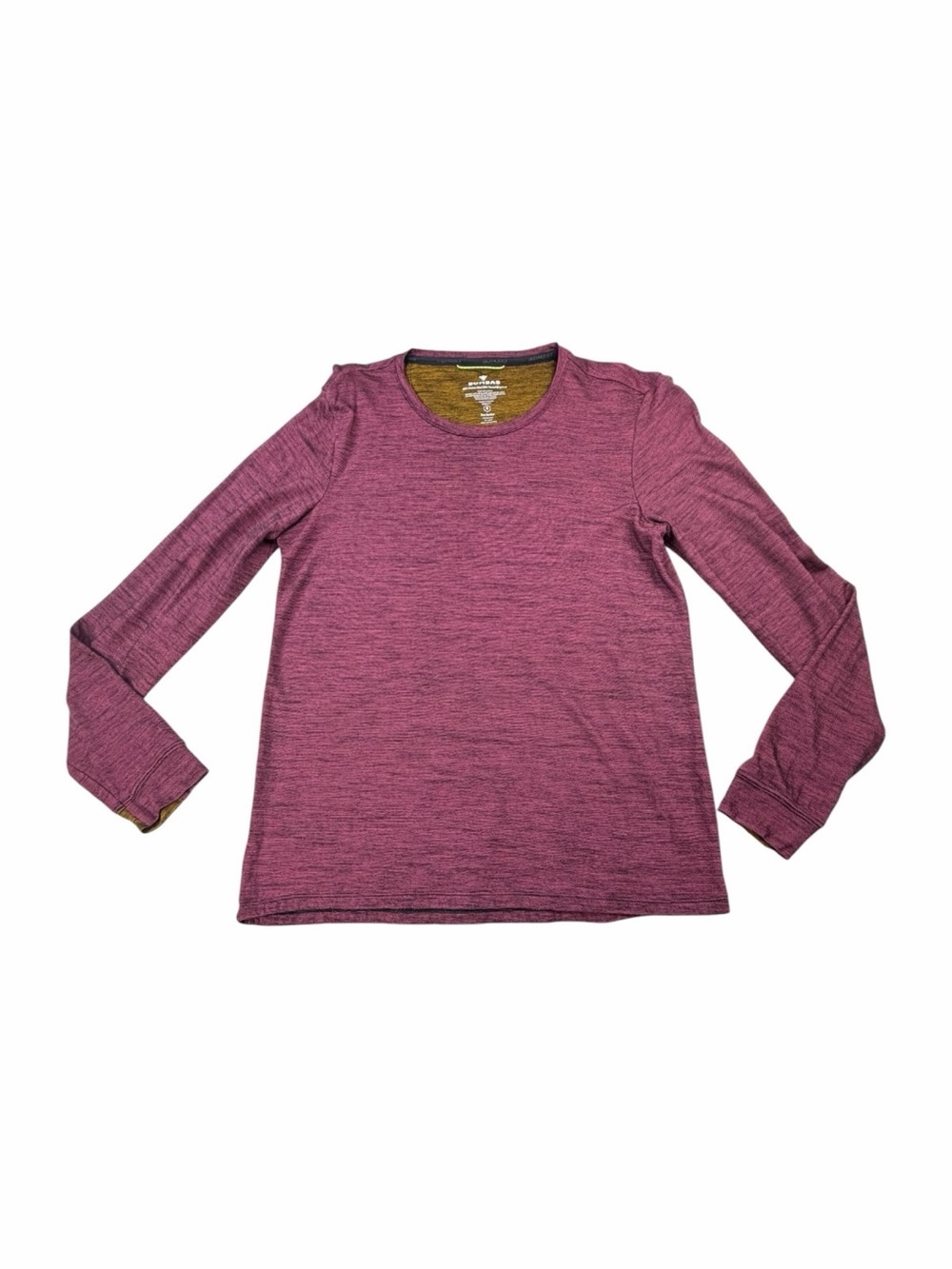 Bombas Women’s Merino Wool Blend Lon Sleeve Crew Neck Layering Tee Size Small